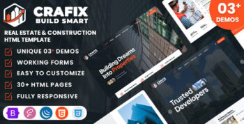 Crafix - Real Estate & Construction HTML Template