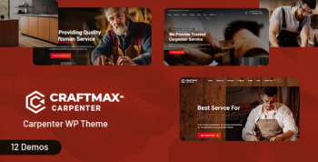 Craftmax - Carpenter WordPress Theme