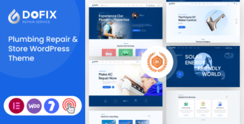 Dofix - Plumbing Repair & Store WordPress Theme + RTL