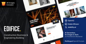 Edifice - Erection, Construction & Building WordPress Theme