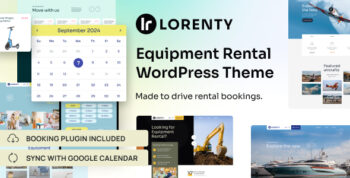 Equipment Rental WordPress Theme - Lorenty