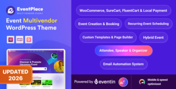 Eventplace - Multivendor Event Marketplace Theme for WordPress
