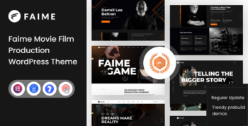Faime – Movie Film Production WordPress Theme + RTL