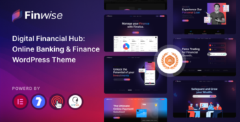 Finwise - Online Banking & Finance WordPress Theme + RTL