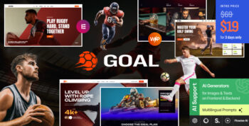Goal - Sports Club & Gym WordPress Theme