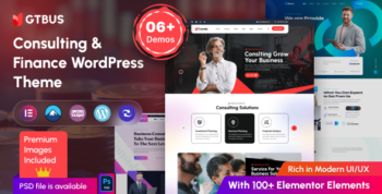 GTBUS - Business Consulting WordPress Theme