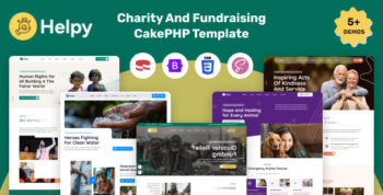 Helpy - Charity And Fundraising  CakePHP Template