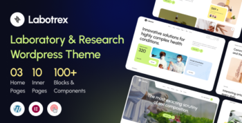 Labotrex - Laboratory & Science Research WordPress Theme + WooCommerce Support