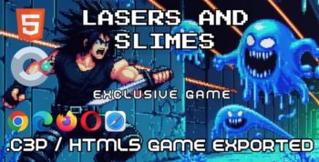 Lasers and Slimes - HTML5 Game ( Construct 3 )
