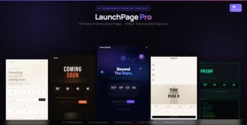 LaunchPage Pro — 15 Premium Coming Soon HTML Templates
