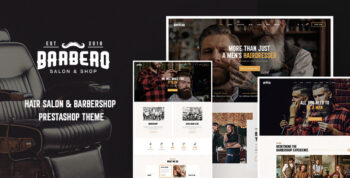 Leo Barbero - The best Hair Salon & Barbershop Prestashop Theme