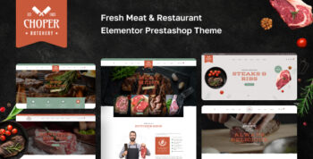 Leo Choper - Fresh Meat & Restaurant Elementor Prestashop Theme