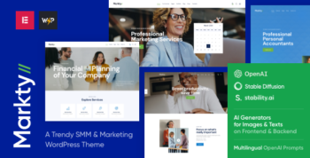 Markty | SMM & Marketing WordPress Theme