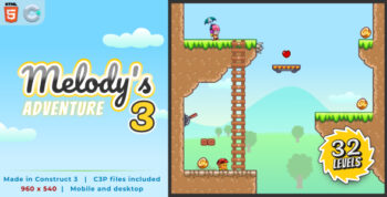 Melody's Adventure 3 - HTML5 Platform game