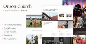 Orison - Church and Charity WordPress Theme