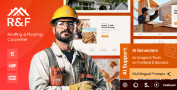 R&F - Roof & Floor Carpenter WordPress Theme