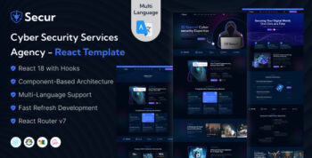 Secur - Cyber Security Services Agency React JS Template