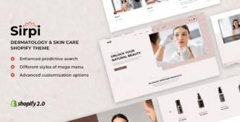 Sirpi - Beauty Cosmetics, Skincare Shopify Theme