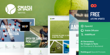 Smash - Padel, Squash & Tennis WordPress Theme