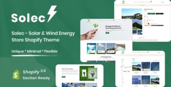 Solec - Solar & Wind Energy Store Shopify Theme