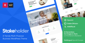 Stakeholder - Business Firm & Venture  WordPress Theme