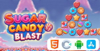 Sugar Candy Blast - HTML5 Construct3 Game