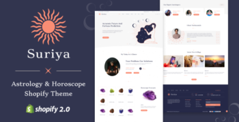 Suriya - Astrology, Horoscope Gemstone Store Shopify Theme