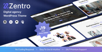 Zentro - Digital Agency WordPress Theme