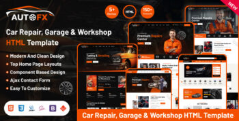 AutoFx – Car Repair & Auto Service HTML Template