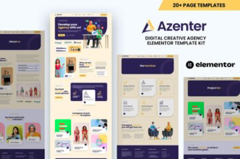 Azenter - Digital Creative Agency Elementor Template Kit