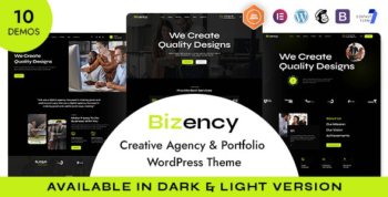 Bizency - Creative Agency & Portfolio WordPress Theme