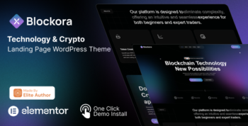 Blockora – Blockchain, Crypto & Web3 Technology WordPress Theme