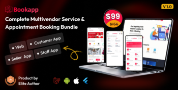Bookapp Bundle – Multivendor Service & Appointment Booking (Web + Mobile Apps)