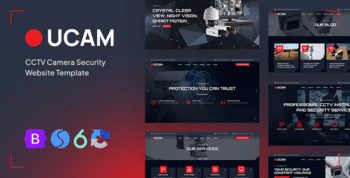 CCTV Security Camera Website Template - Ucam