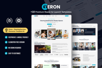 Ceron — Cleaning Services WordPress Elementor Template Kit
