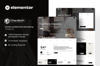 Chenbath - Kitchen & Bathroom Remodeling Elementor Template Kit
