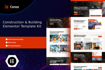 Conoz - Construction & Building Elementor Template Kit