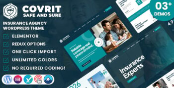 Covrit - Insurance Agency WordPress Theme