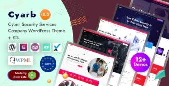 Cyarb - Cyber Security Services & IT Solutions Elementor WordPress Theme