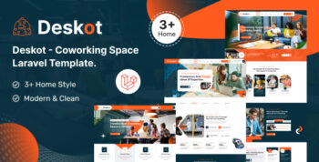 Deskot – Coworking Space Laravel Template