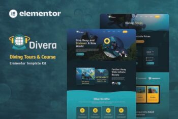 Divera - Diving School & Tours Elementor Template Kit