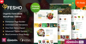 Fesho - Organic Store WordPress Theme