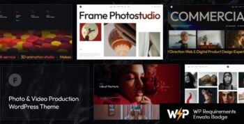 Frame - Photo & Video Production WordPress Theme + AI