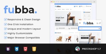 Fubba - Furniture Store Prestashop 1.7 - 9.x Responsive Theme