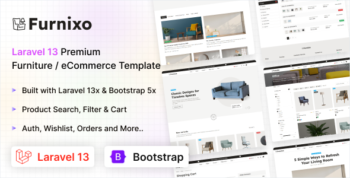 Furnixo - Laravel 13 Bootstrap Furniture & Ecommerce Website Template