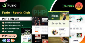 Fuzio - Sports Club PHP Template