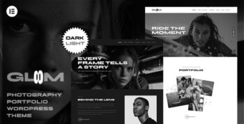 Gloom - Photography Portfolio Elementor WordPress Theme