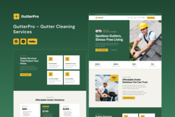 Gutterpro – Gutter Cleaning Services Elementor Template Kit