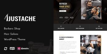 Justache - WordPress Theme for Barbers & Salons