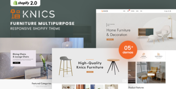 Knics - Furniture Multipurpose Responsive Shopify Theme